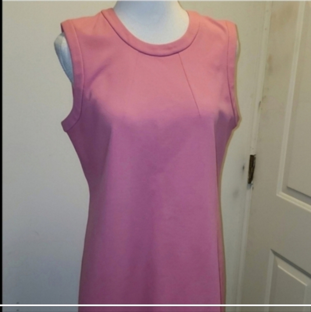 JANE ATELIER, GOAT MINI SLEEVELESS DRESS CAREER MINIMALIST PONTE KNIT